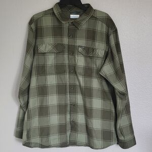 COLUMBIA SPORTWEAR PLAID LONG SLEEVE SHIRT/ L